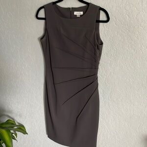 Calvin Klein - sheath dress, gray